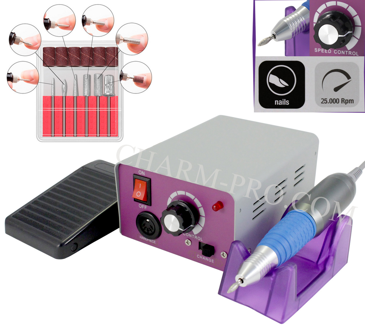 Фрезер для манікюру Lina MM25000 (12W/25000 об.мін.)