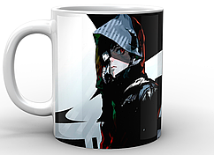 Кружка Geek Land біла Tokyo Ghoul Токійський гуль постер TG.02.016