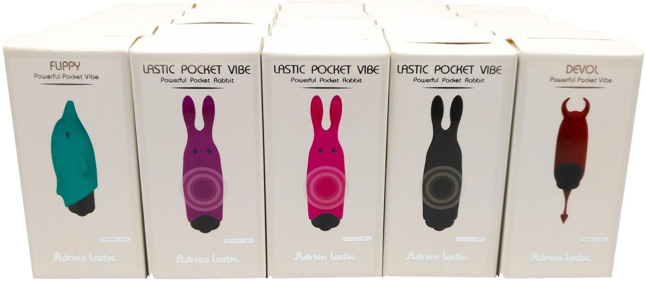 Набор вибраторов Adrien Lastic Pocket Vibe (25 штук) 777Shop.com.ua