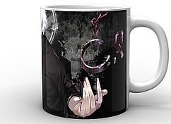 Кружка Geek Land біла Tokyo Ghoul Токійський гуль постер TG.02.012