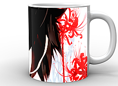 Кружка Geek Land біла Tokyo Ghoul Токійський гуль постер TG.02.013