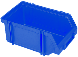 Ящики коробки лотки і бокси для метизів малі (170х100х75 мм сині)