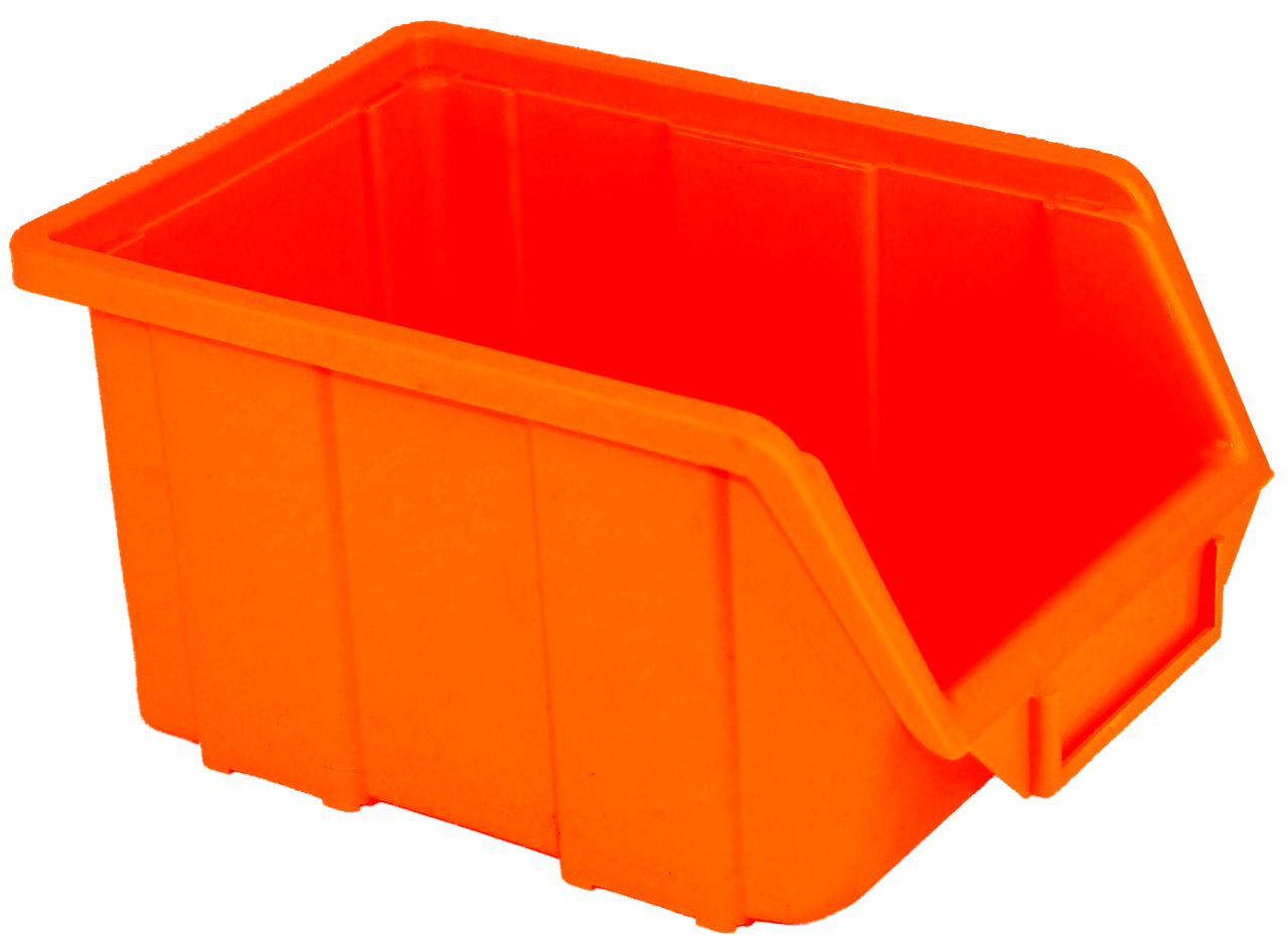 Пластиковий ящик для гайок полегшений (245х160х125 мм помаранчевий)