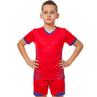 Футбольна форма підліткова LD-5018T-R (PL, р-р 26-32, зріст 125-155, червоний синій)