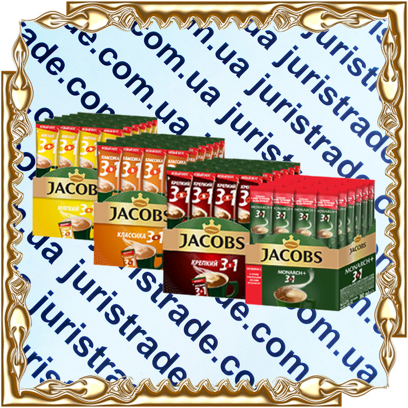 Кава в пакетиках Jacobs (Якобс) 3 в 1 12 г 24 шт./пач.