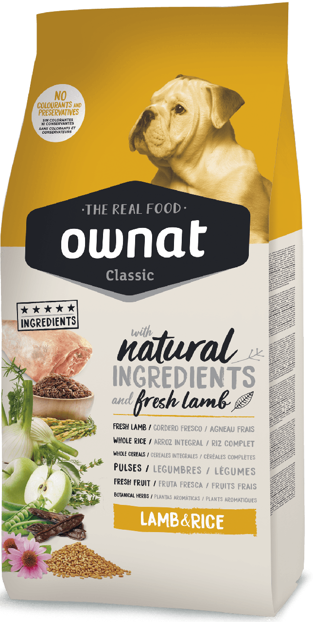 Сухий корм для собак Ownat Lamb&Rice з ягням і рисом 20 кг