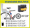 Дитяче велосипедне крісло Bellelli B One Standart SAD-25-47 сірий/чорний, фото 5