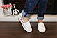 Сліпони білі жіночі з вишивкою Т263, фото 4