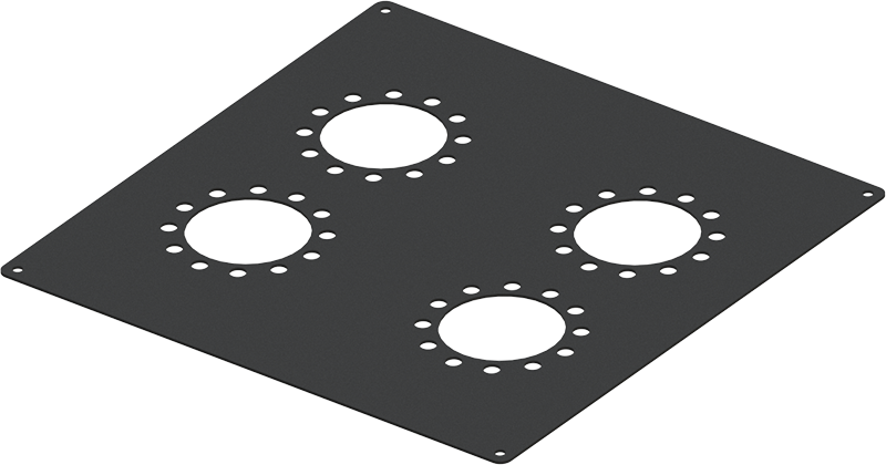 Змінна верхня панель MiBox до моноблоку MB-TP4 (Ш200 Г200) чорна, фото 1