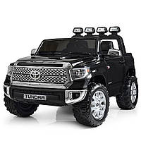 Детский электромобиль Toyota Tundra JJ2266AEBLR-2, черная (белая). Длина 133 см., двухместная, MP3, свет.