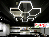 Підвісний Алюмінієвий LED світильник Сота 120W 1000x800x60м, фото 4
