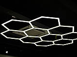Алюмінієвий підвісний LED світильник Сота 600x55x60 мм 18W, фото 3
