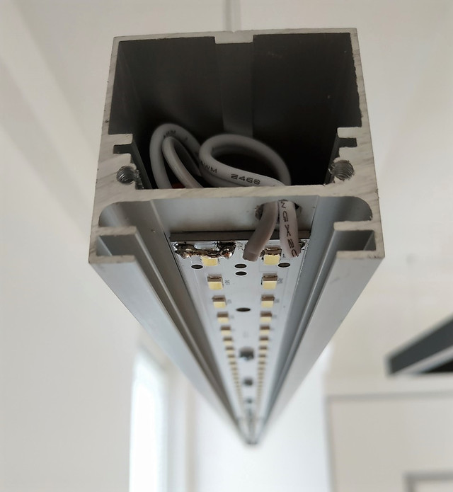 Линейный Светильник из LED Профиля 42х43 фотов разрезе