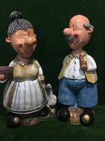 Садова фігура баба з дідом стоячі  (висота 60 см)