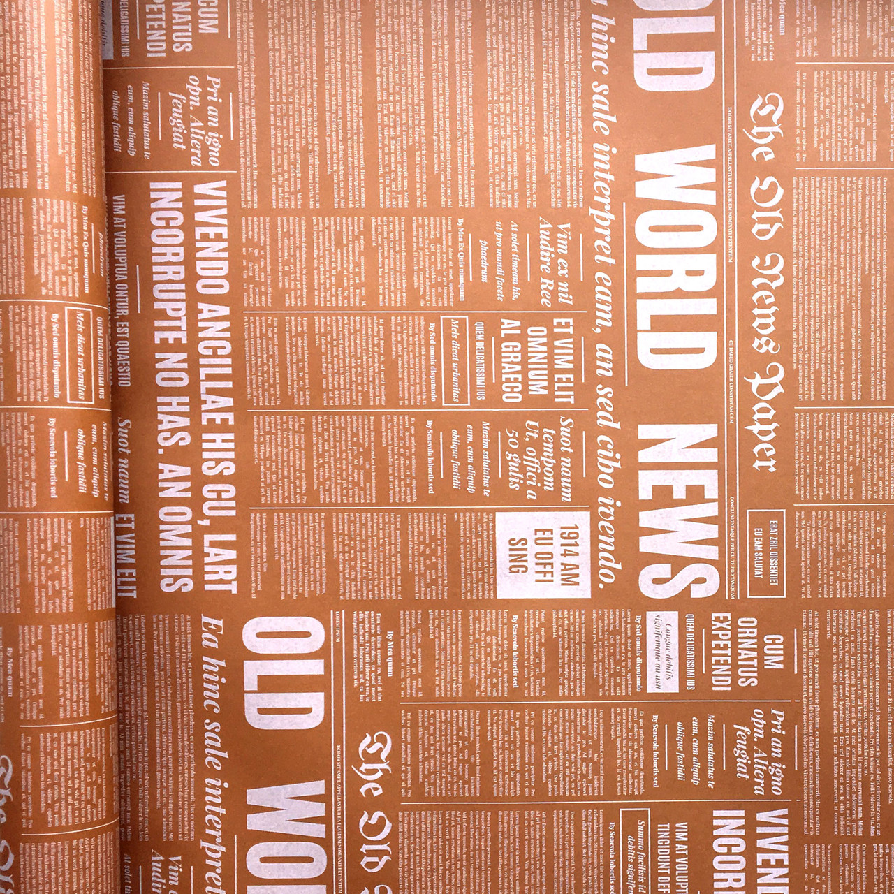 Папір двостороння Газета коричневий, фото 1