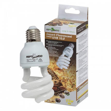 Люмінесцентна лампа Repti-Zoo Desert Lamp 10.0 UVB 15W, фото 2