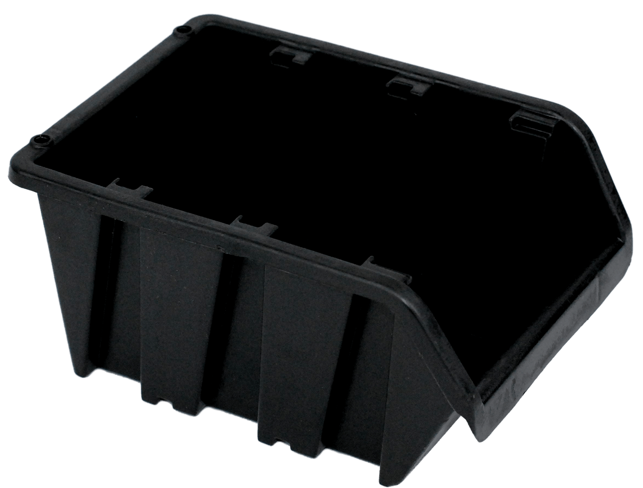 Ящик контейнер складський вставний для дрібниць (160х100х85 мм чорний)