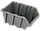 Ящик контейнер складський вставний для дрібниць (160х100х85 мм чорний), фото 3