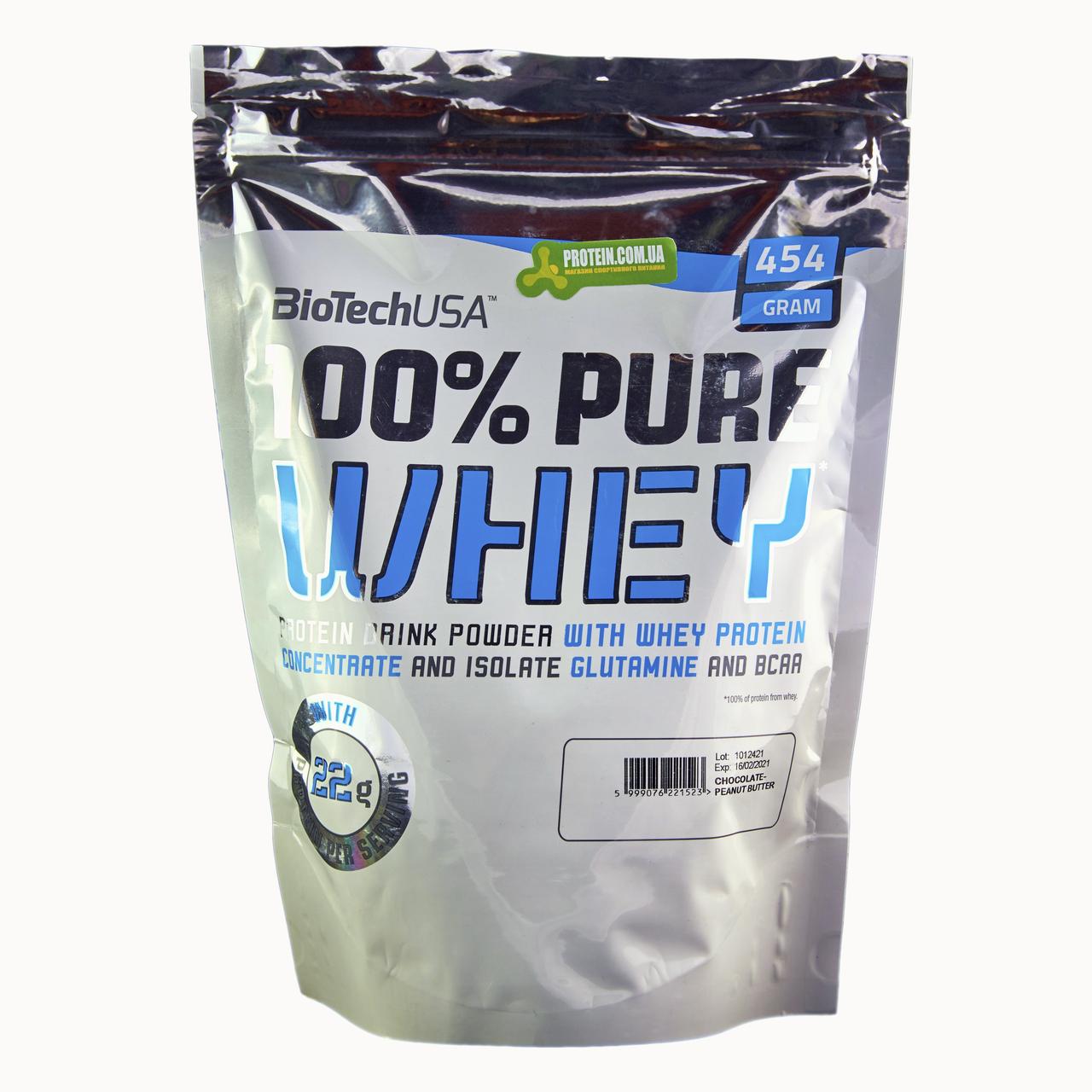 Протеїн BioTech USA, 100% Pure Whey 454 г шоколад