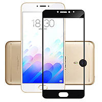 Захисне скло Silk Screen для Meizu M6 техпакет (Black)