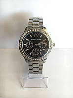 Женские наручные часы Mісhаеl Коrs (в стиле Майкл Корс), серебристо-черный цвет ( код: IBW032SB )