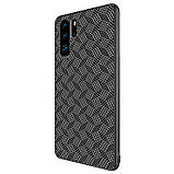 Nillkin Huawei P30 Pro Synthetic fiber Plaid Black Магнітний Чохол Накладка Бампер, фото 4