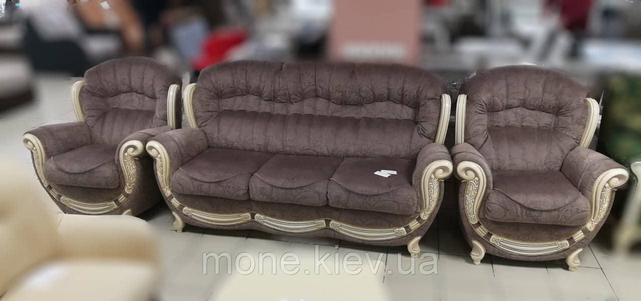 Комплект м'яких меблів у стилі бароко "Джове", диван і два крісла