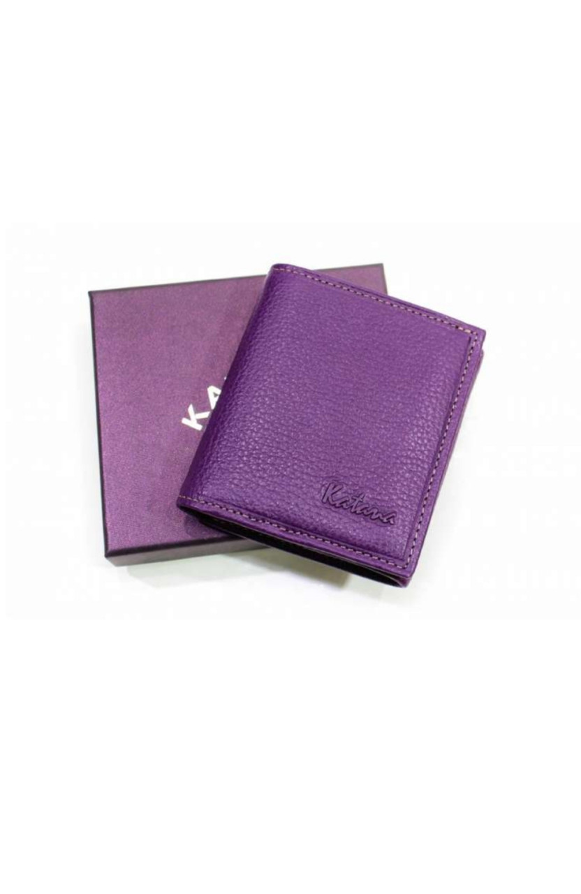 Гаманець жіночий з натуральної шкіри складаний маленький Катана, фото 1