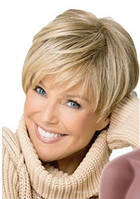 Перуки коротка стрижка природних відтінків