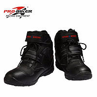 Speed Bikers A005 Black Boots, 44 Мотоботинки із захистом