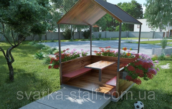 Беседка. Металлическая беседка. Беседка для дачи. Беседка разборная (ID ...