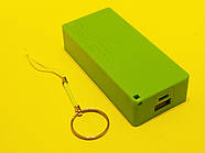 Powerbank на 2 батареї 18650 зелений