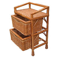 Комод із лози з плетеними кошиками