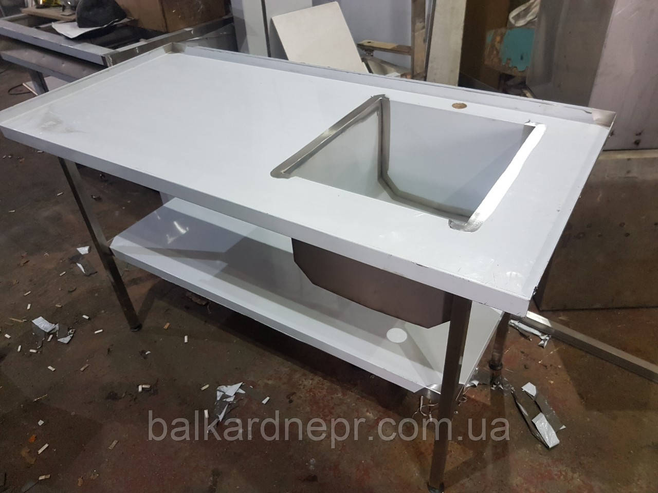 Стол-мойка из нержавеющей стали "БАЛКАР-ДНЕПР",0973688111,изделия из ...