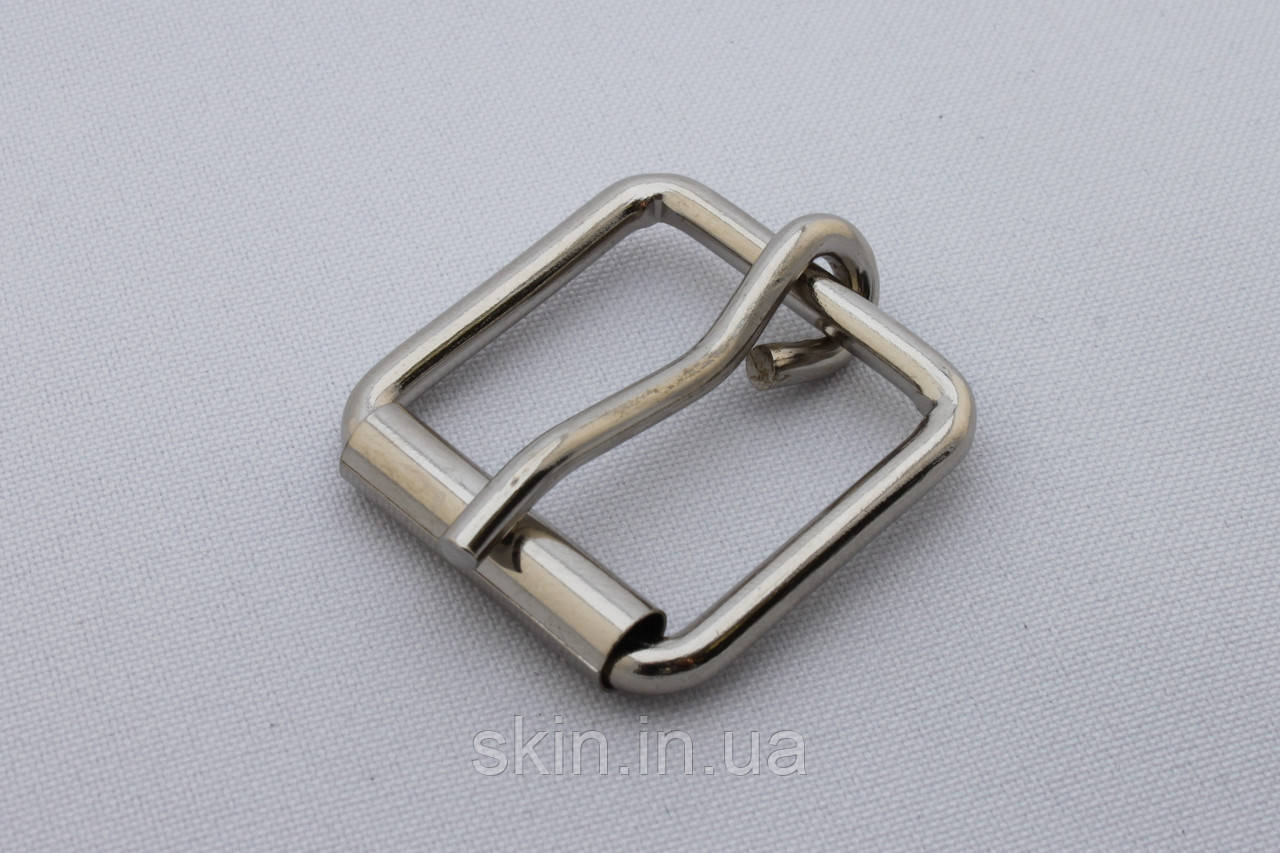 Пряжка сумочна з баранчиком, ширина - 25 мм, товщина 3.5 мм, колір - нікель, артикул СК 5062