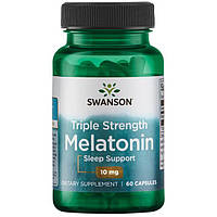 Swanson Ultra Triple Strength Melatonin Мелатонин ЗДОРОВЫЙ СОН 10 мг 60 капс США