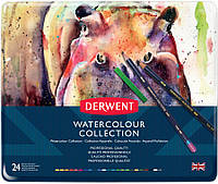 Набор акварельних карандашей Watercolour Collection, 24 предм., в метал. короб., Derwent