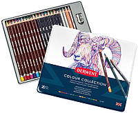 Набор цветных карандашей Colour Collection, 24 предм., в метал. короб., Derwent