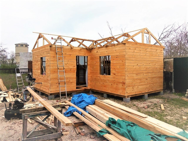 Дом каркасно-щитовой 33,17 м2 Украина