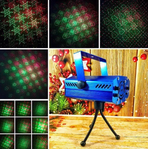 Стробоскоп Лазерний проєктор Laser 6 in 1
