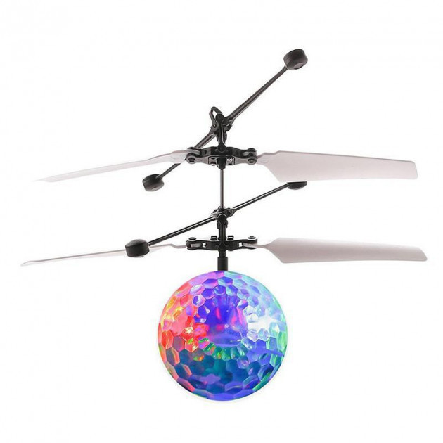 Літальна куля диско куля Flying Ball диско-куля іграшка вертоліт для дітей 