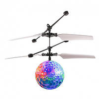 Літальна куля диско куля Flying Ball диско-куля іграшка вертоліт для дітей 