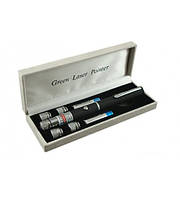 Потужна лазерна указка з 5 насадками LASER GREEN 30 mW. e 