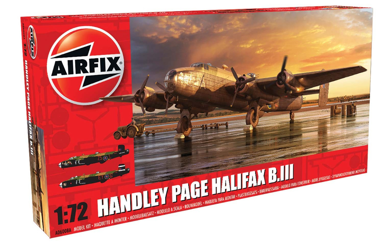 Збірна модель літака HANDLEY PAGE HALIFAX B.III. 1/72 AIRFIX 06008