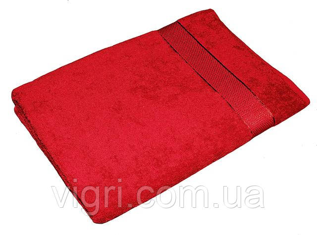 Полотенце махровое Азербайджан, 70х140 см., красное