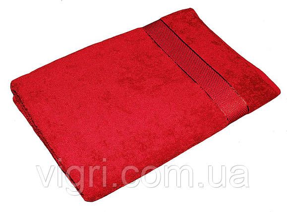 Рушник махровий Азербайджан, 50х90 см, червоне, фото 2