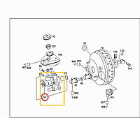 Цилиндр главный тормозной Mercedes-Benz CL C216 / S W221 Новый Оригинальный