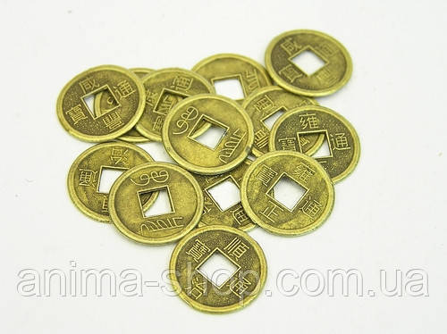 Монета Фен-Шуй d = 1,4 см.