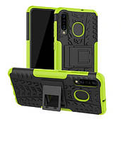 Чохол протиударний для Samsung A50 Чорно-зелений