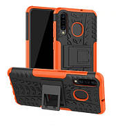 Чохол протиударний для Samsung A50 Чорно-жовтогарячий